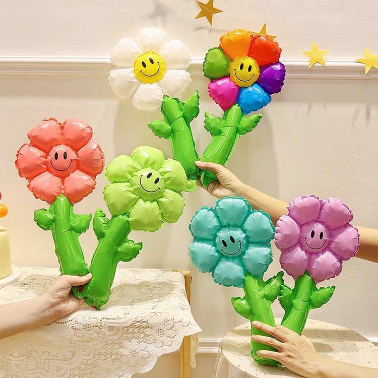 Ручна повітряна куля з фольги «Соняшник».