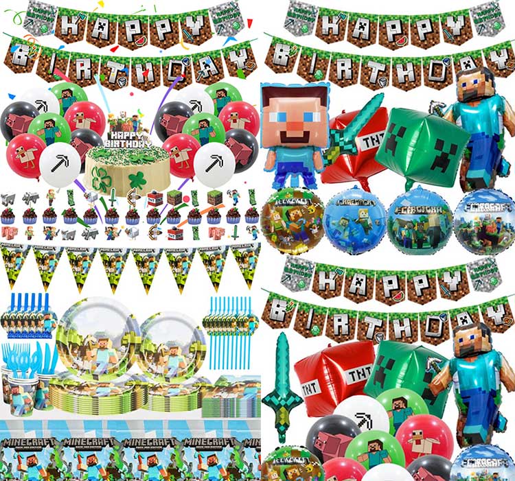 Minecraft Party Decorations