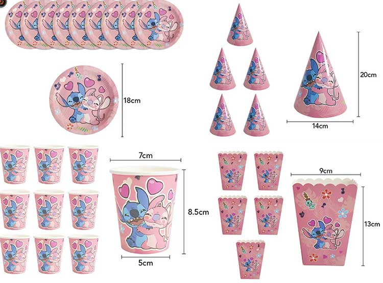 Stitch Disposable Plate Set Newshine